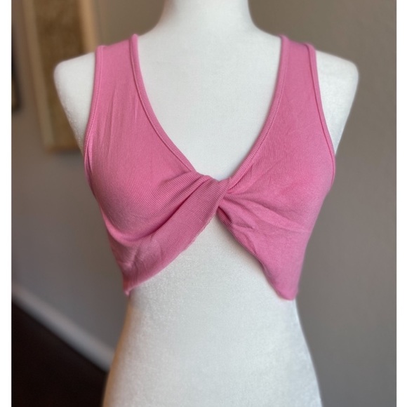 🤍HP🎉Twisted Ribbed Knotty Crop Tank NWT - Picture 5 of 7